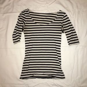 Black and white striped shirt